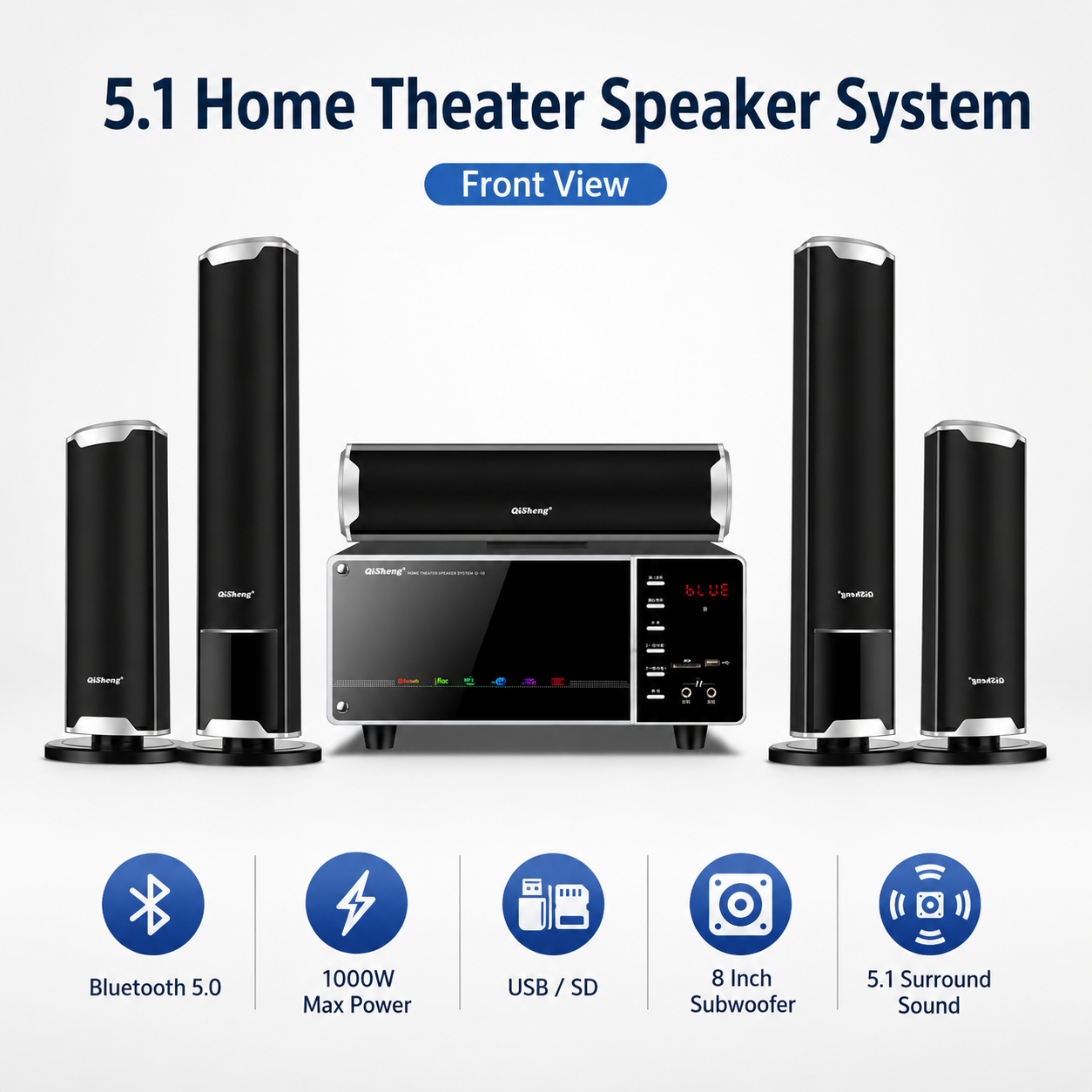 Speakers Set 1000W 5.0 Bluetoo - Home Cinema Bose review and price