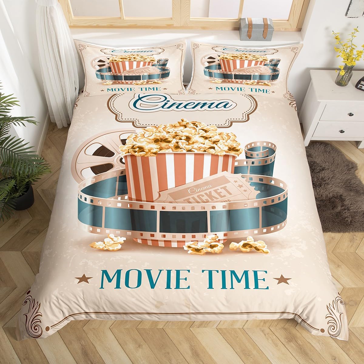 Vintage Cinema Duvet Cover Ful - Home Cinema Tickets review and price