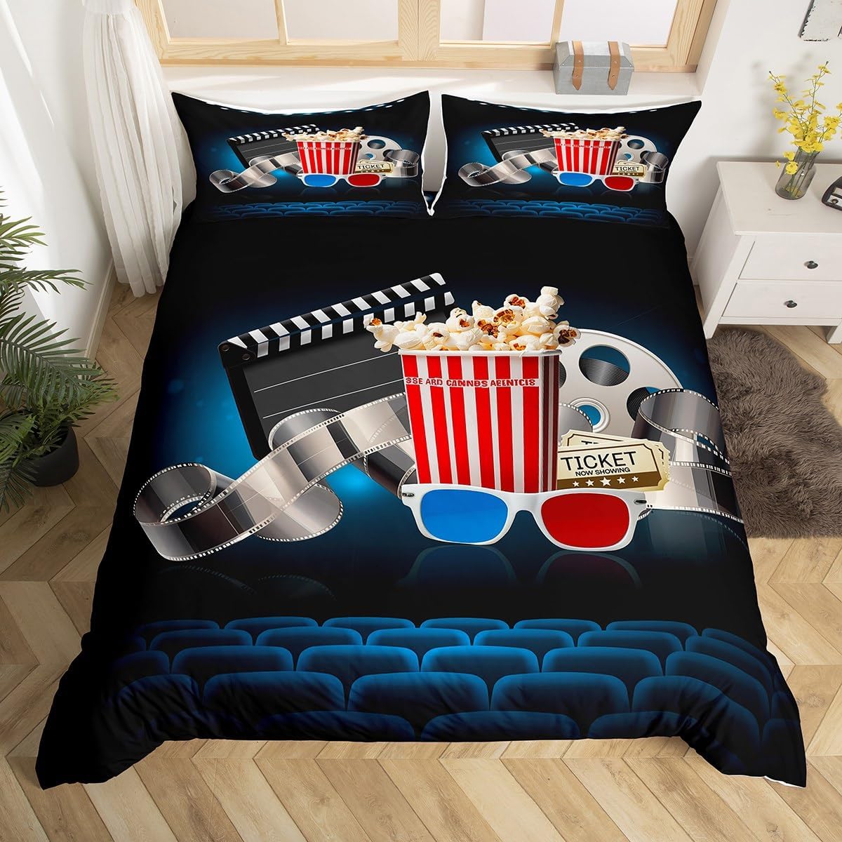 Vintage Cinema Duvet Cover Ful - Home Cinema Tickets review and price