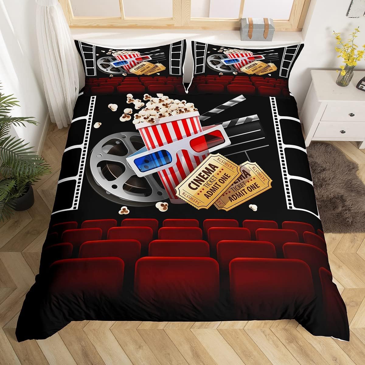 Vintage Cinema Duvet Cover Ful - Home Cinema Tickets review and price