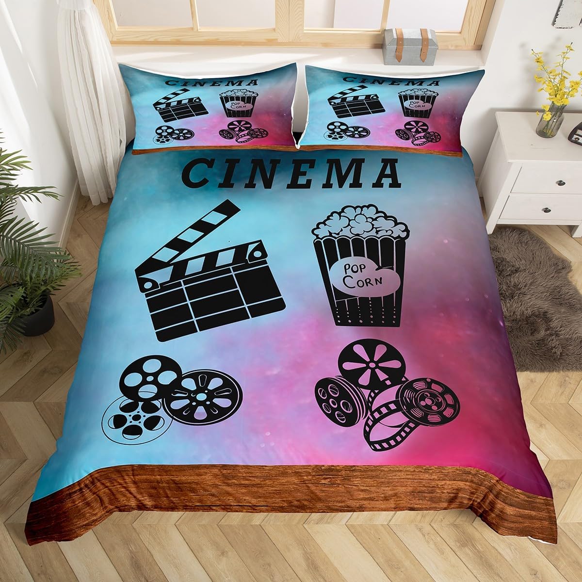 Vintage Cinema Duvet Cover Ful - Home Cinema Tickets review and price