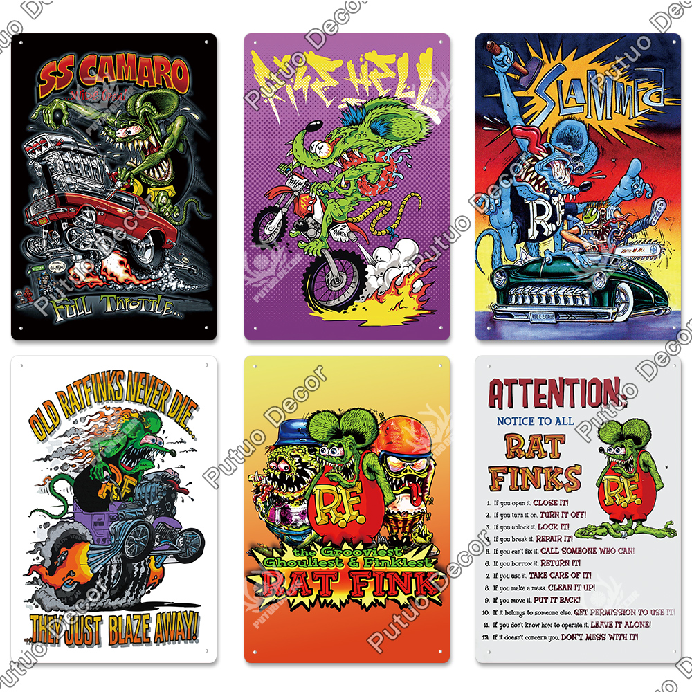 Putuo Decor Rat Fink Vintage P - Home Cinema Logo review and price