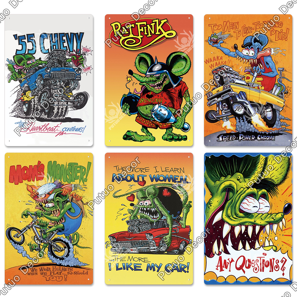Putuo Decor Rat Fink Vintage P - Home Cinema Logo review and price
