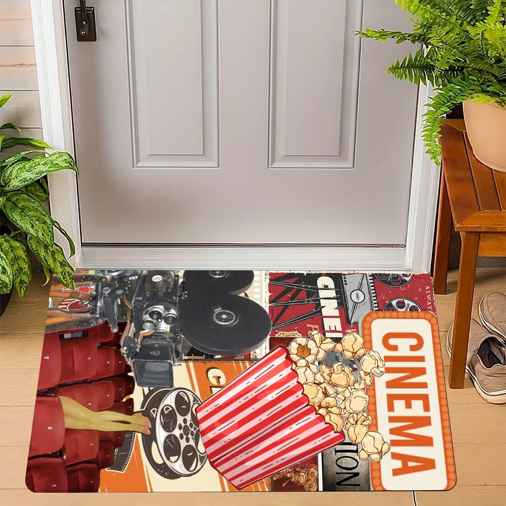Cinema Theme Door Mat Various  - Home Cinema Tickets review and price