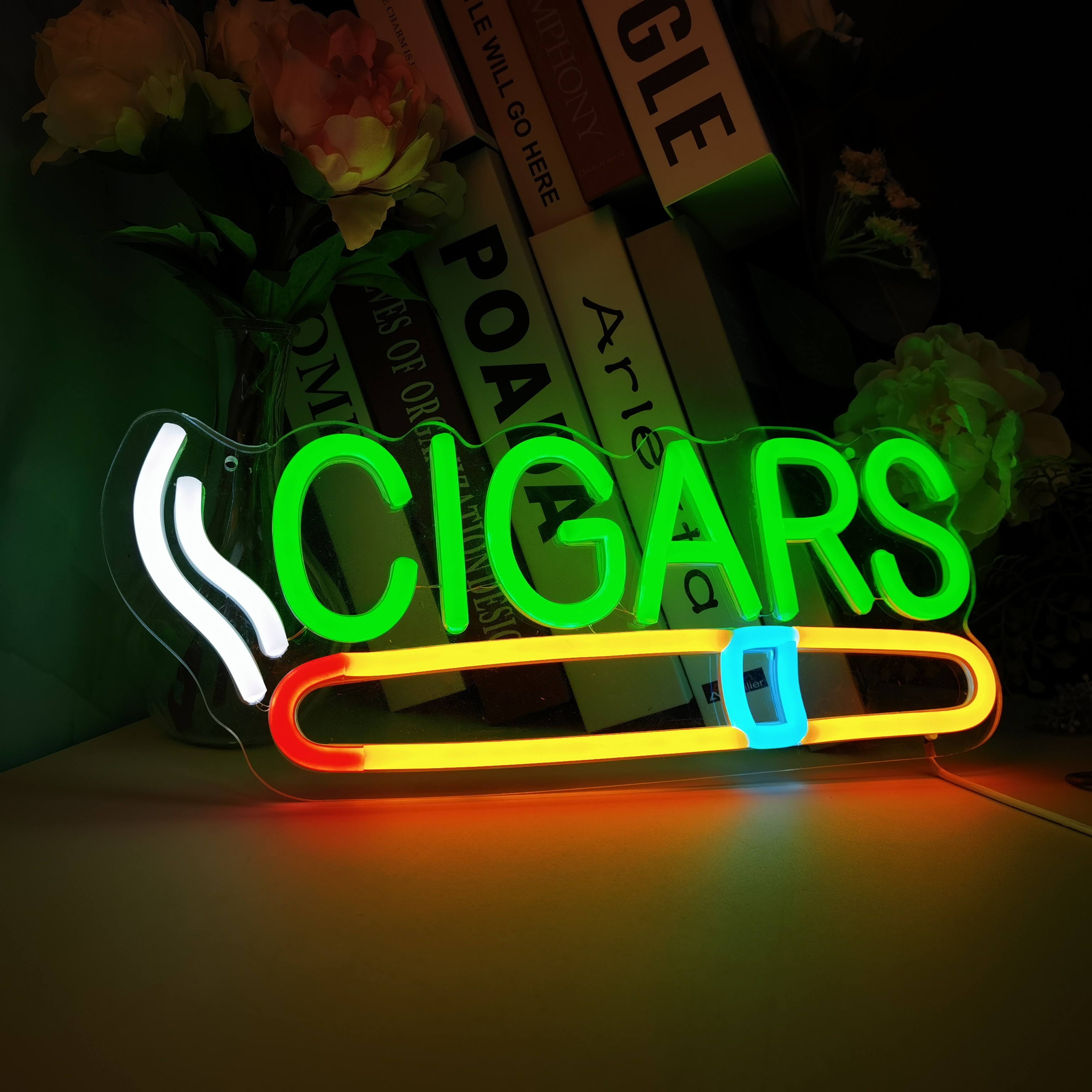 Cigar Shop Neon Sign, For Home - Home Cinema Logo review and price