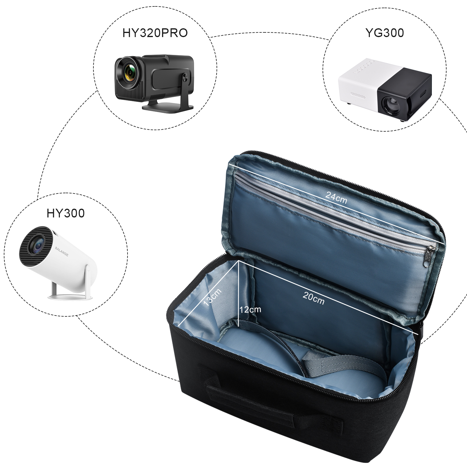 Salange Storage Case Travel Ca - Projector Carrying Bag review and price