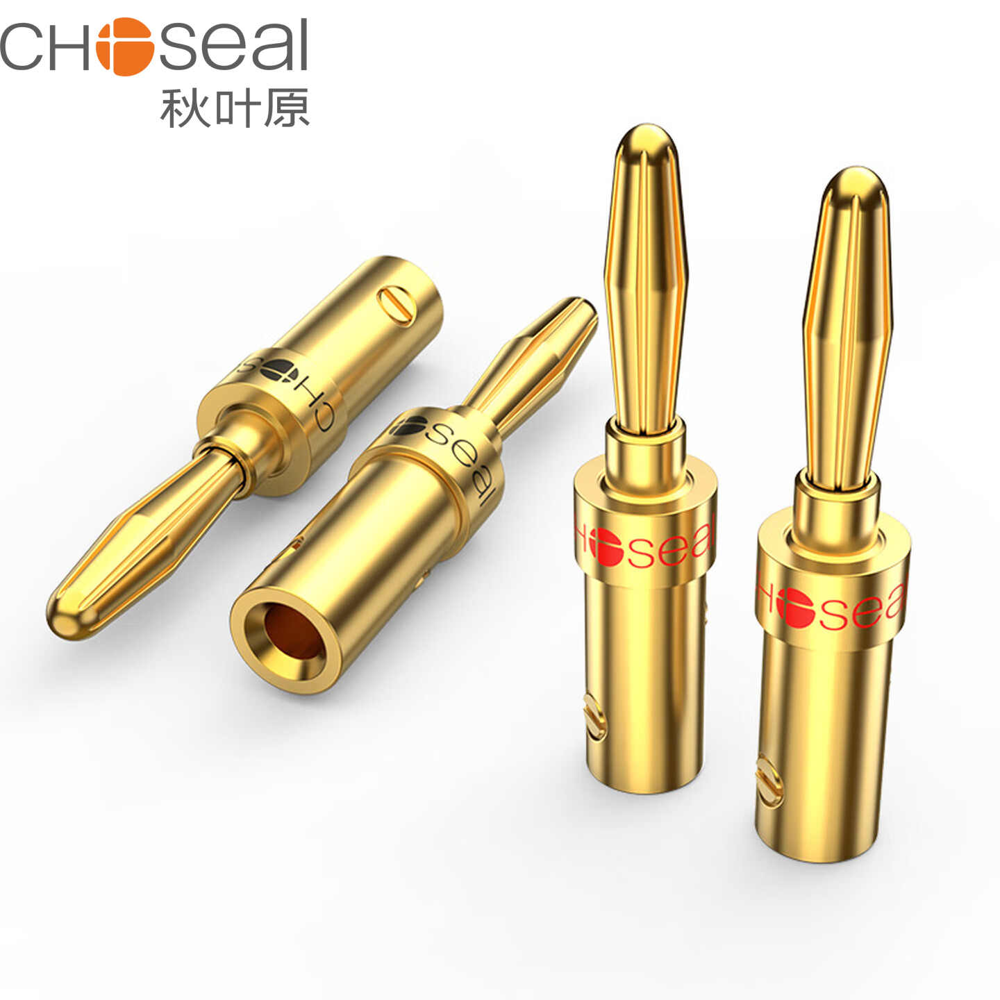 CHOSEAL Banana Plugs 4PCS 24K  - Home Cinema Heos review and price