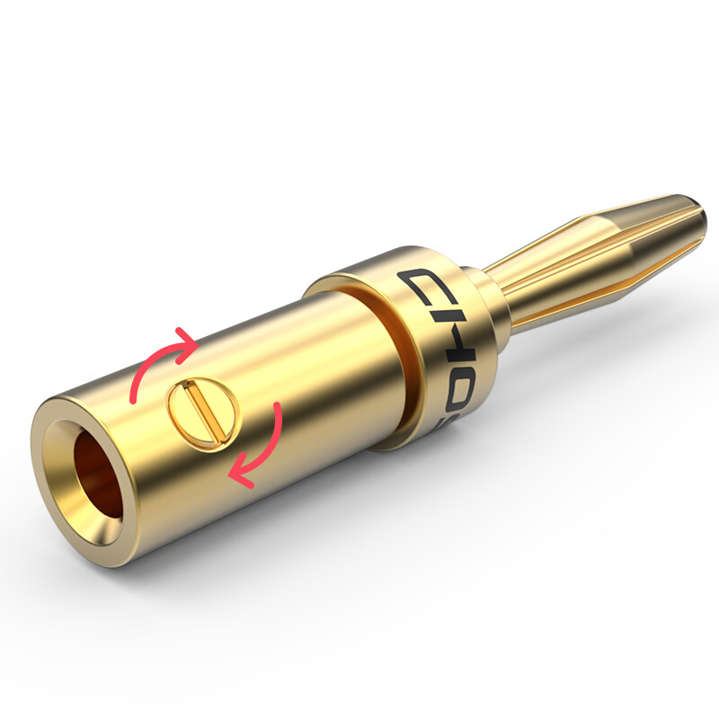 CHOSEAL Banana Plugs 4PCS 24K  - Home Cinema Heos review and price