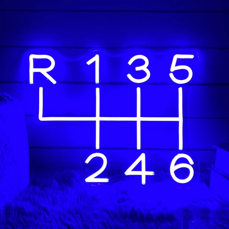 Car Gearbox Neon Sign Led Ligh - Home Cinema Logo review and price
