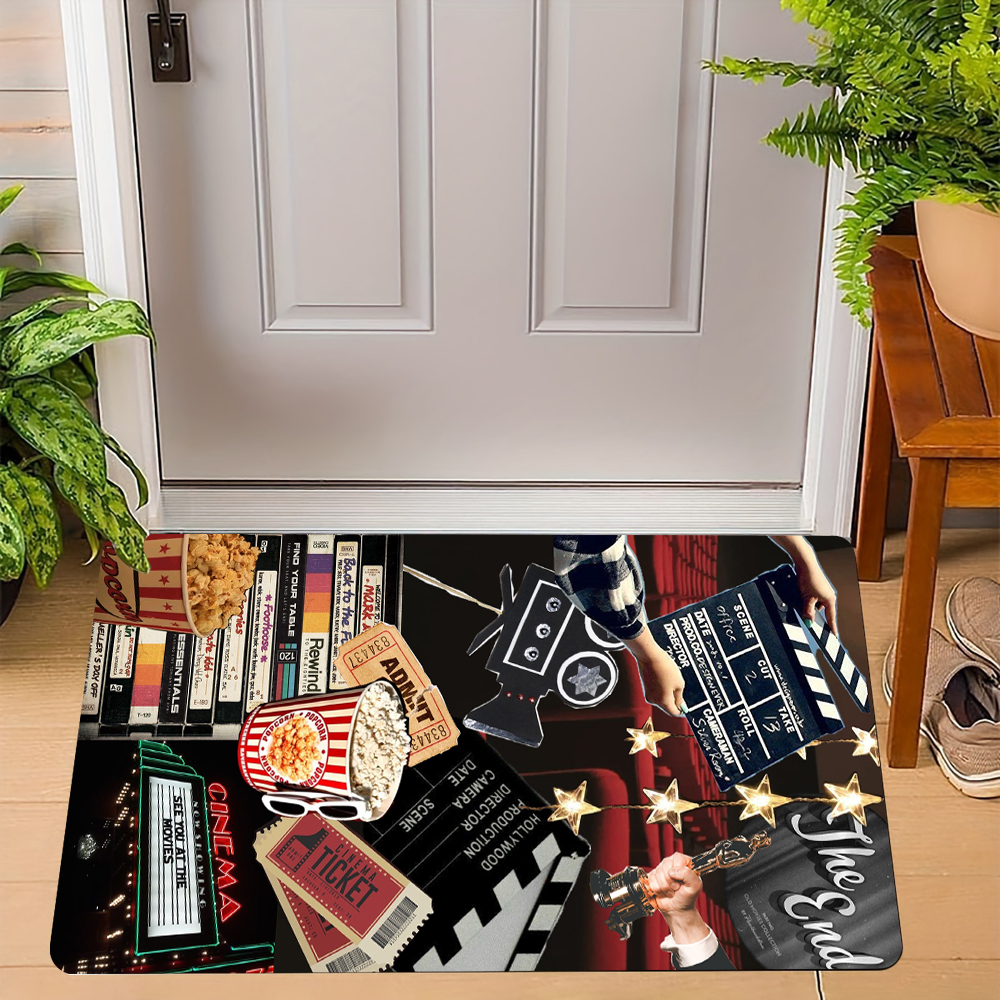 Cinema Theme Door Mat Various  - Home Cinema Tickets review and price