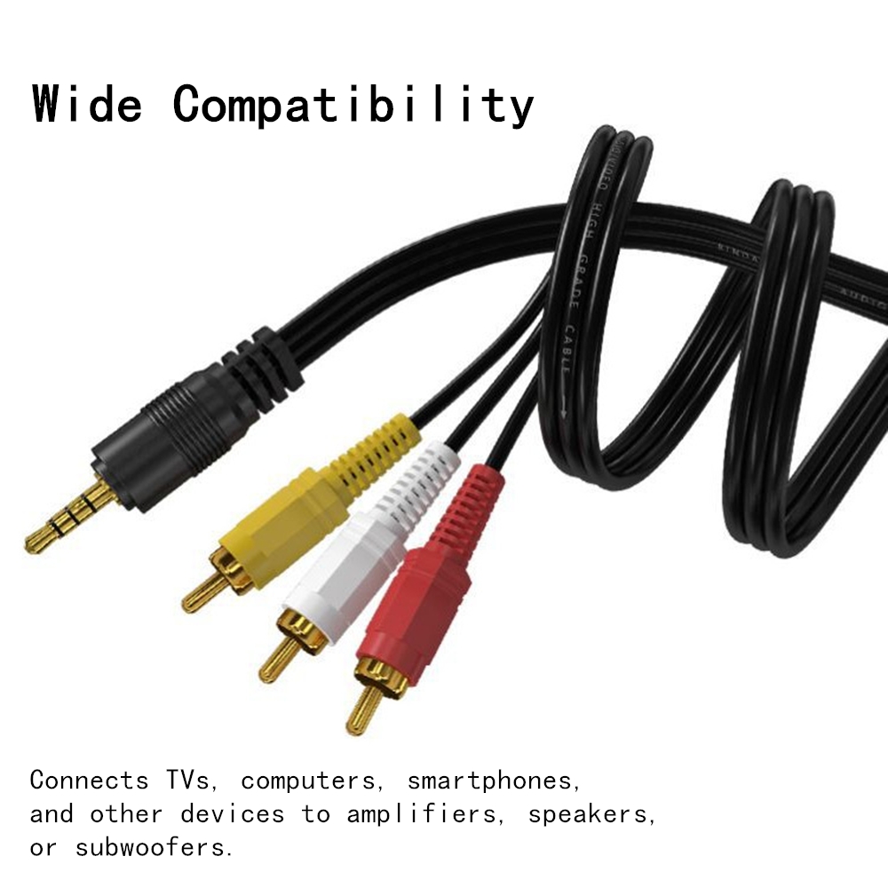 3.5mm to 3 RCA Audio Video Cab - Home Cinema Heos review and price