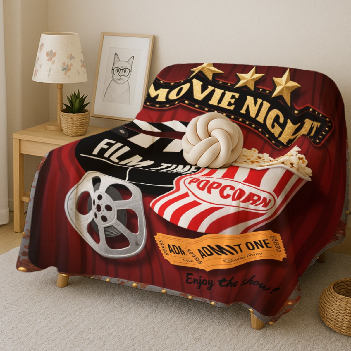 Comfortable Movie Night Blanke - Home Cinema Tickets review and price