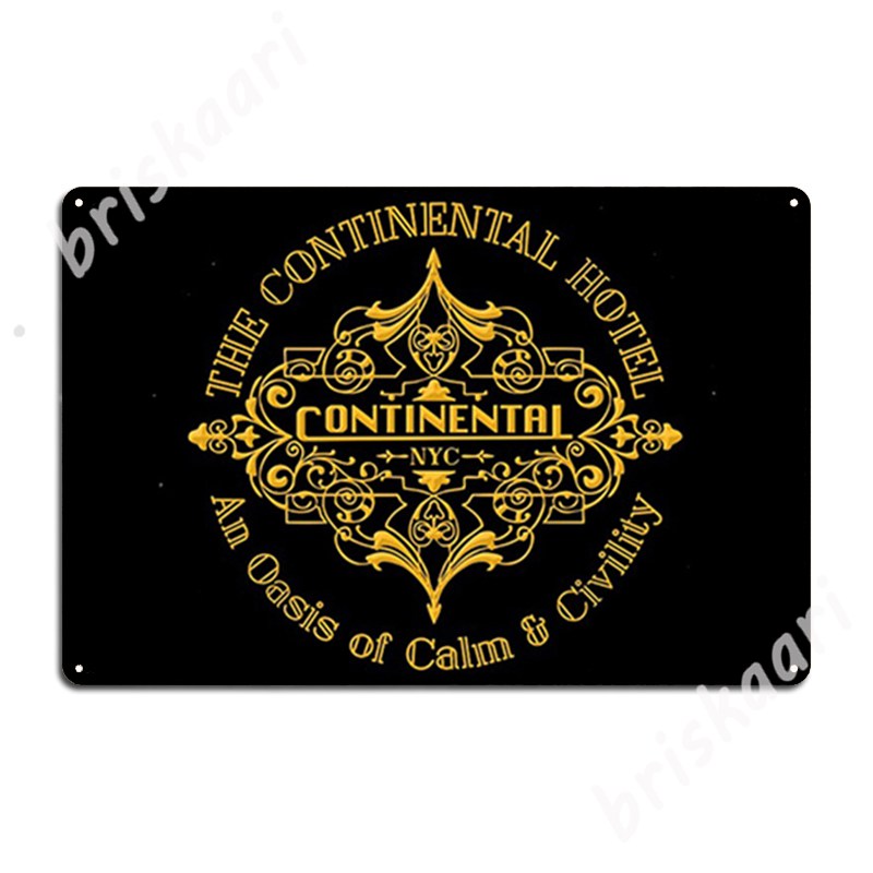 John Wick Metal Signs Wall Cav - Home Cinema Logo review and price