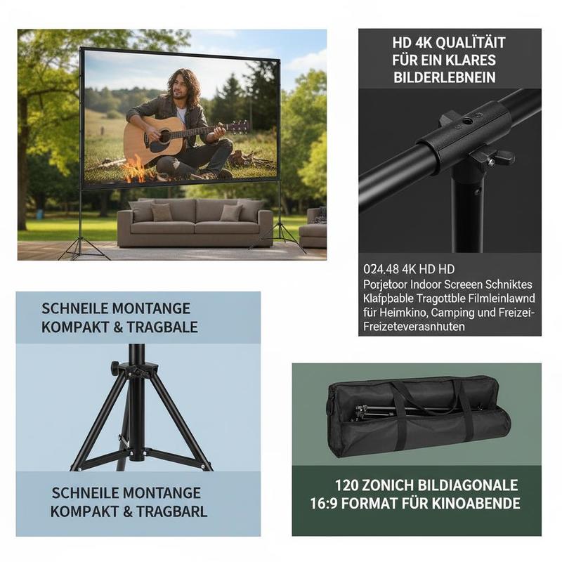 Projector Screen with Stand, 1 - Projector Carrying Bag review and price