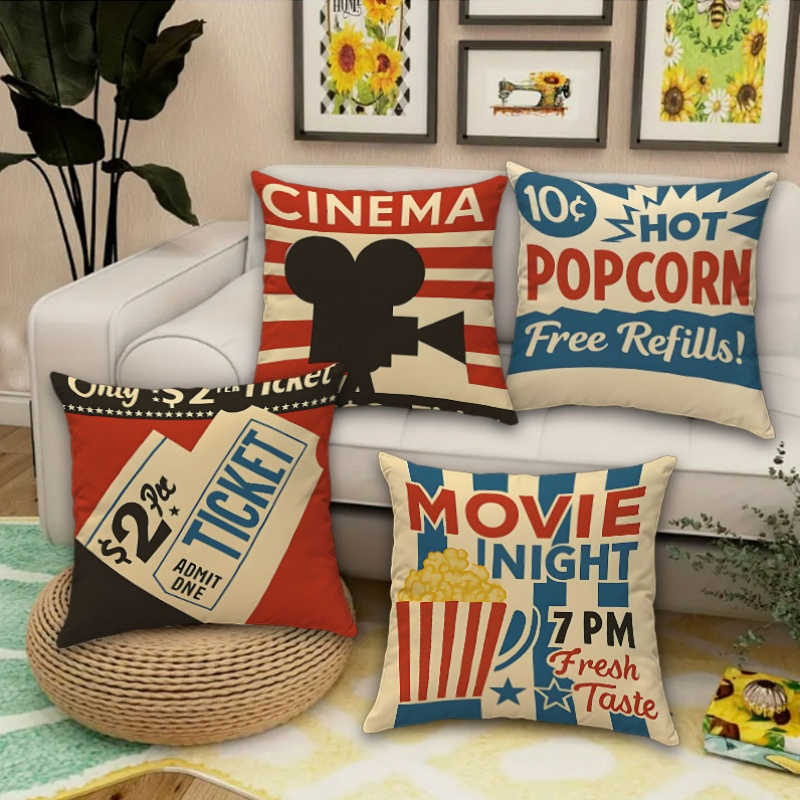 1PC 2D Flat Vintage Cinema Mov - Home Cinema Tickets review and price