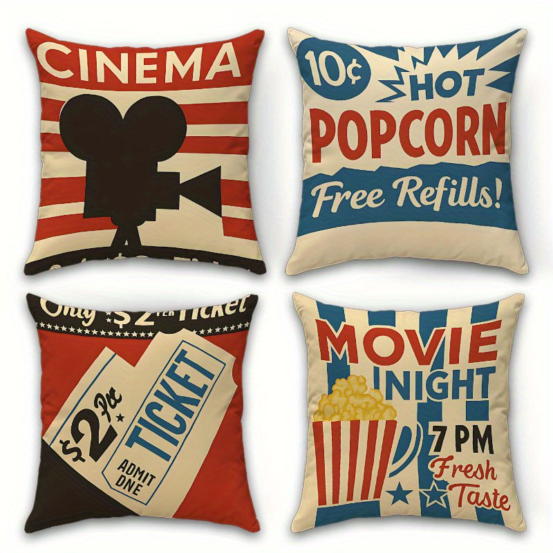 1PC 2D Flat Vintage Cinema Mov - Home Cinema Tickets review and price
