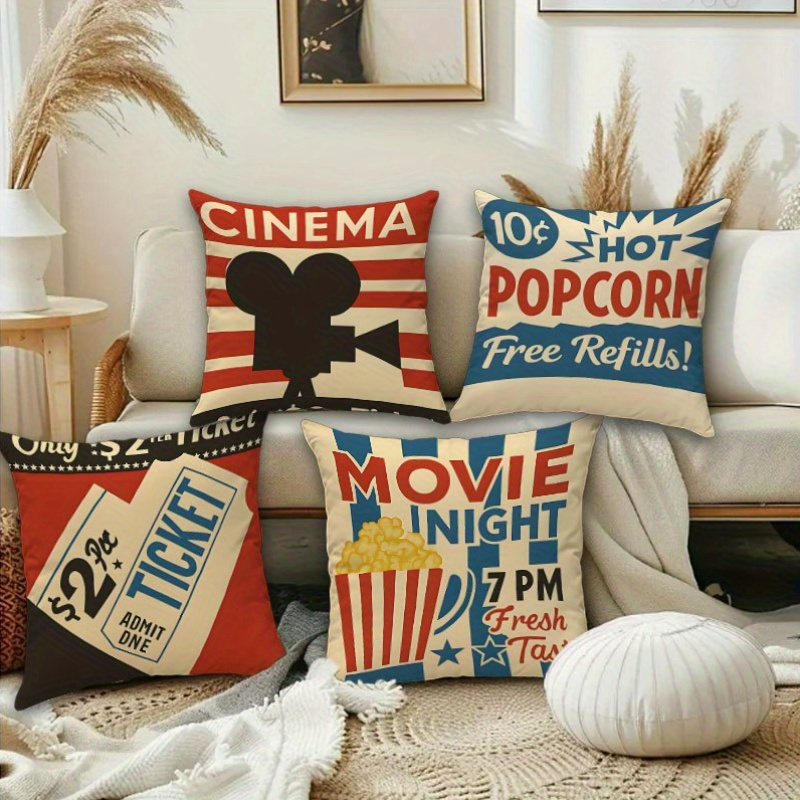 1PC 2D Flat Vintage Cinema Mov - Home Cinema Tickets review and price