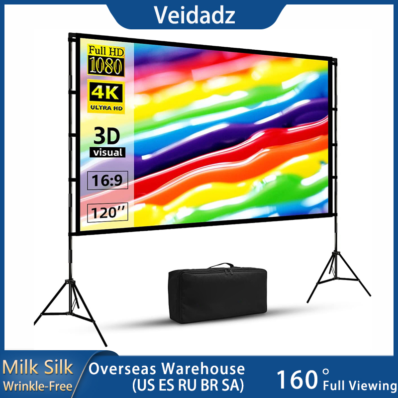 VEIDADZ Projector Screen With  - Projector Carrying Bag review and price