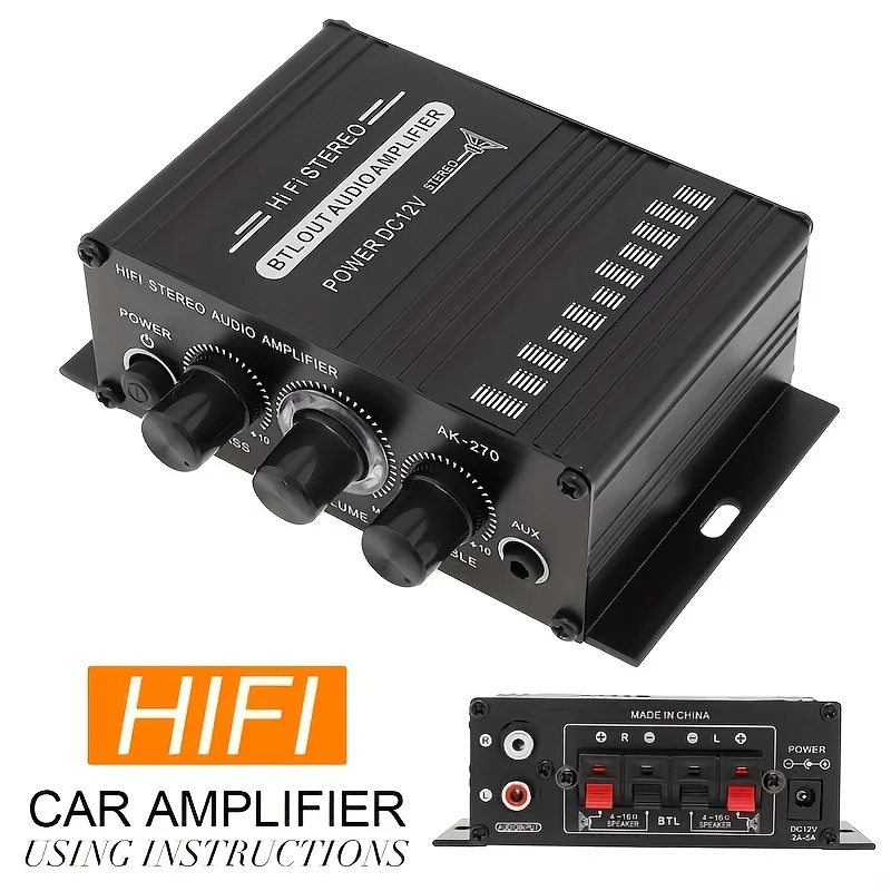AK-270 400W Mini Power Amplifi - Home Cinema Heos review and price