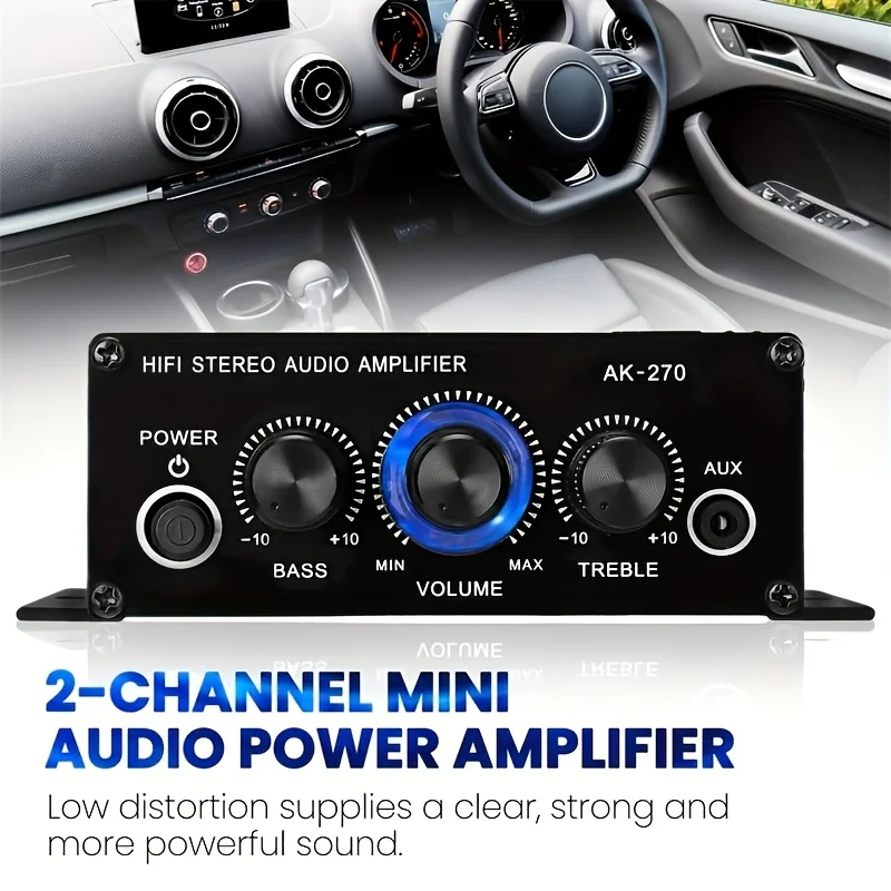 AK-270 400W Mini Power Amplifi - Home Cinema Heos review and price