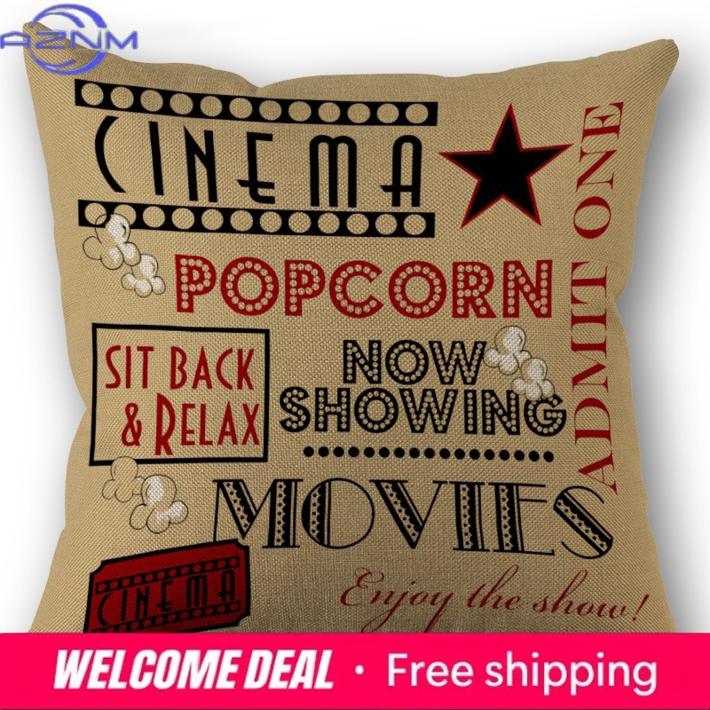 Cinema Ticket Printed Pillow C - Home Cinema Tickets review and price