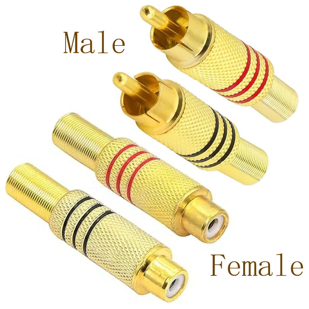 4PCS RCA Plug Gold Plated Sold - Home Cinema Heos review and price