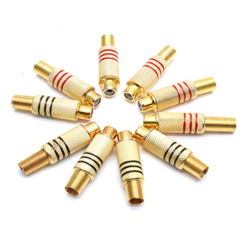 4PCS RCA Plug Gold Plated Sold - Home Cinema Heos review and price